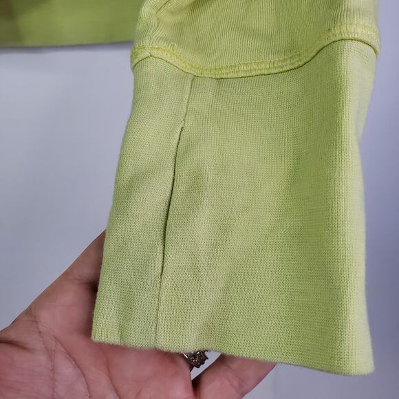 Sweaty Betty Sweatshirt After Class London Longline Zest Green Size 10 Workout - Picture 2 of 11